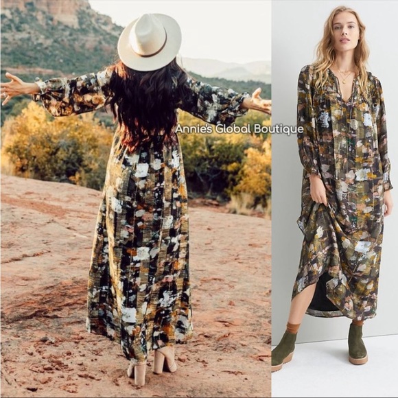 Anthropologie Blair shimmer maxi dress - Picture 4 of 10